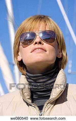 Stock Image - blond, contemporary, accessory. Fotosearch