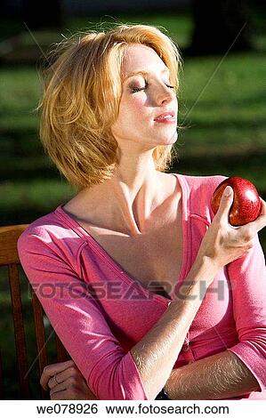 blond, contemporary, apple View Large Photo Image Stock Photograph - blond, contemporary, apple. Fotosearch