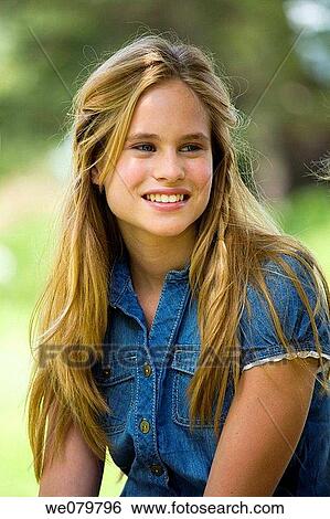 Stock Photograph - blond, day, contemporary, adolescence. Fotosearch