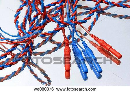 Stock Photograph - blue, cable, Close-up, concept, cord. Fotosearch