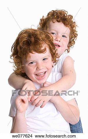 blue eyes, child, brother, boy, amusement View Large Photo Image Picture - blue eyes, child, brother, boy, amusement. Fotosearch