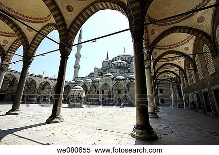 Blue Mosque, Istanbul. Turkey View Large Photo Image Stock Photography - Blue Mosque, Istanbul. Turkey. Fotosearch