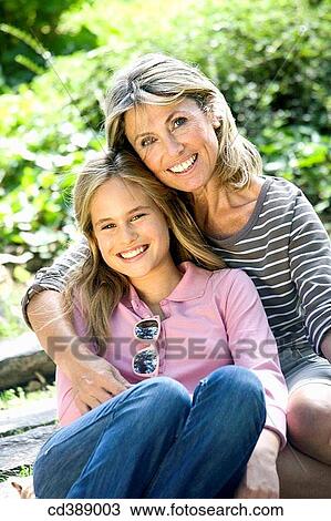 Stock Image - bond, child, bonding, affection. Fotosearch