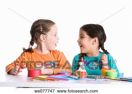 Stock Photo - braid, childhood, child, amusement. Fotosearch