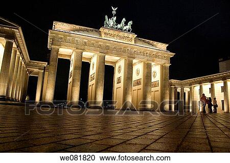 Stock Image - Brandenburg gate, Berlin, Germany, Europe. Fotosearch