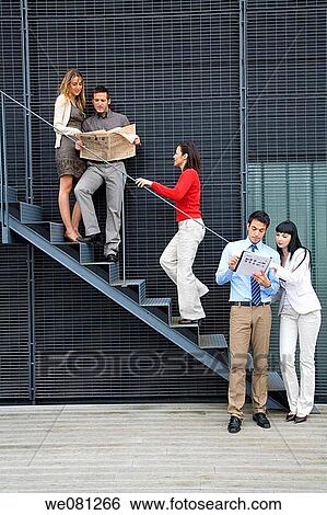 break, casual, business, break-time, ascending View Large Photo Image Stock Photograph - break, casual, business, break-time, ascending. Fotosearch