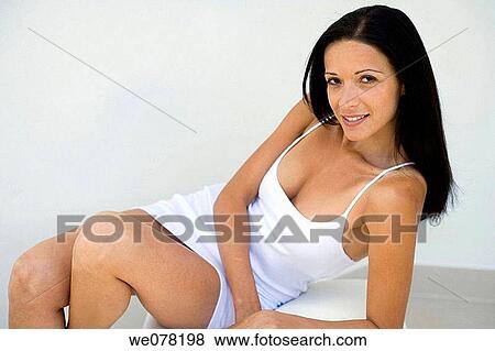 brunette, carnality View Large Photo Image Stock Photo - brunette, carnality. Fotosearch