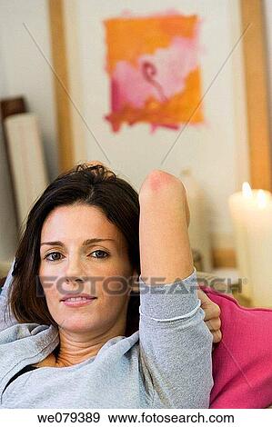 brunette, chilling out, calm, at-home View Large Photo Image Stock Photo - brunette, chilling out, calm, at-home. Fotosearch