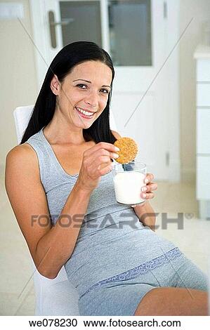 brunette, contemporary, at-home View Large Photo Image Stock Image - brunette, contemporary, at-home. Fotosearch