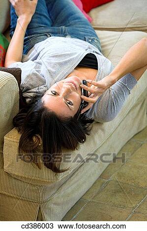 calling, carefree, calm, at-home View Large Photo Image Stock Image - calling, carefree, calm, at-home. Fotosearch