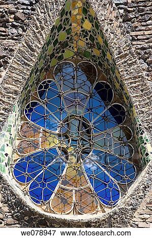 Church of Colonia Guell in Barcelona, Spain Antoni Gaudi architect View Large Photo Image Stock Photo - Church of Colonia Guell in Barcelona, Spain Antoni Gaudi architect. Fotosearch