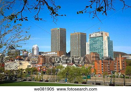 Stock Photography - Complexe Desjardins and Hydro Quebec buildings, Montreal, Quebec, Canada. Fotosearch