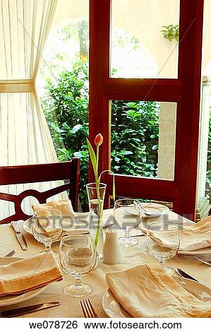 Dining room View Large Photo Image Stock Photograph - Dining room. Fotosearch