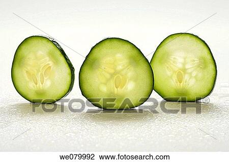 Stock Image - Fresh cucumber. Fotosearch