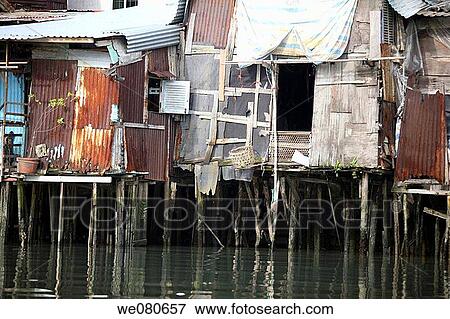 Hanging houses by Saigon River, Ho Chi Minh City. Vietnam View Large Photo Image Stock Photo - Hanging houses by Saigon River, Ho Chi Minh City. Vietnam. Fotosearch