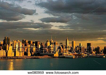 Midtown skyline, Manhattan, NYC, USA View Large Photo Image Stock Photo - Midtown skyline, Manhattan, NYC, USA. Fotosearch