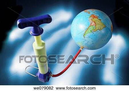 Miniature Pump Attached to Globe View Large Photo Image Stock Image - Miniature Pump Attached to Globe. Fotosearch