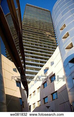 Modern architecture in Port Olimpic, Barcelona, Catalonia, Spain View Large Photo Image Stock Image - Modern architecture in Port Olimpic, Barcelona, Catalonia, Spain. Fotosearch