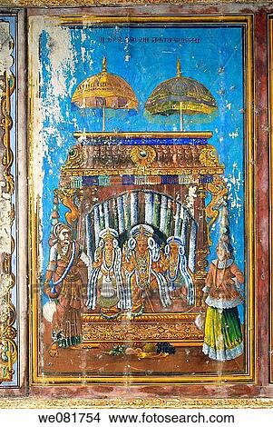 Murals on the ceiling of Konerirajapuram temple near Kumbakonam, Tamil Nadu, India View Large Photo Image Picture - Murals on the ceiling of Konerirajapuram temple near Kumbakonam, Tamil Nadu, India. Fotosearch