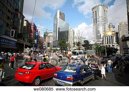 Nanjing Lu avenue, Shanghai. China View Large Photo Image Stock Photography - Nanjing Lu avenue, Shanghai. China. Fotosearch