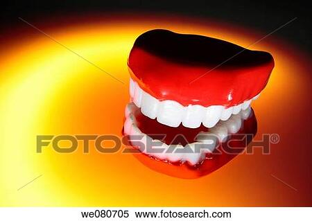 Plastic Chattering Teeth View Large Photo Image Stock Photography - Plastic Chattering Teeth. Fotosearch