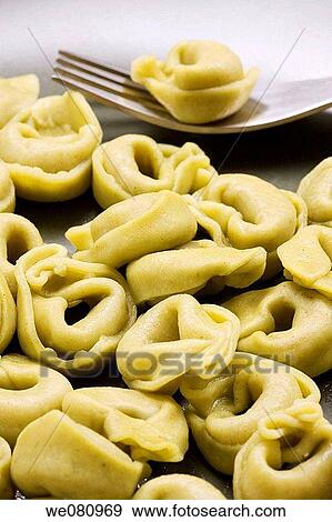 Spinach tortellini View Large Photo Image Stock Photo - Spinach tortellini. Fotosearch