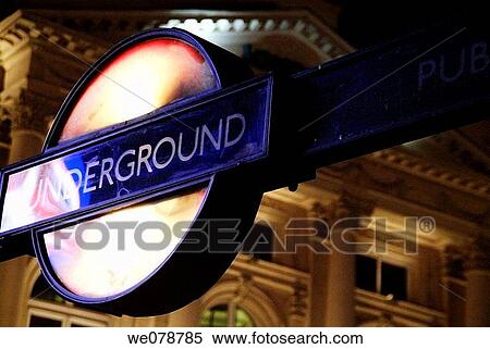 Subway sign, London. England, UK View Large Photo Image Stock Photography - Subway sign, London. England, UK. Fotosearch