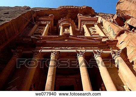The Treasury, Al Khazaneh, Petra, UNESCO Heritage Site, Jordan, Middle East View Large Photo Image Stock Image - The Treasury, Al Khazaneh, Petra, UNESCO Heritage Site, Jordan, Middle East. Fotosearch