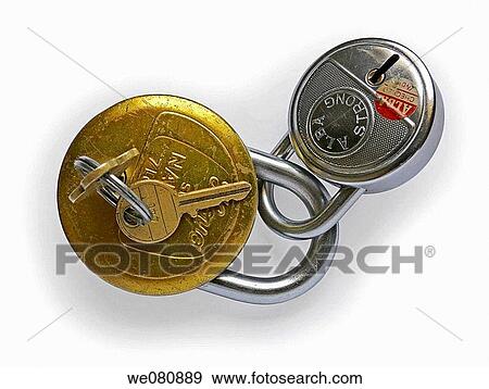 Two locks made of steel and brass are interlocked with each other Pune, Maharashtra, India View Large Photo Image Stock Photo - Two locks made of steel and brass are interlocked with each other Pune, Maharashtra, India. Fotosearch