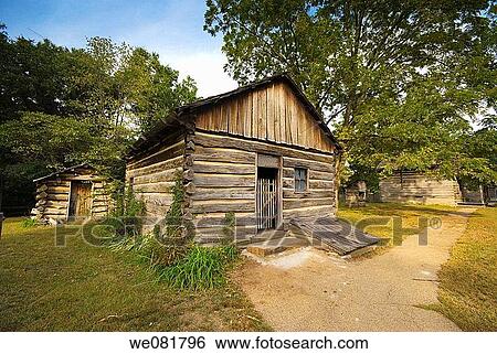 Stock Photograph - USA Illinois Lincoln's New Salem State Historic Site. Fotosearch
