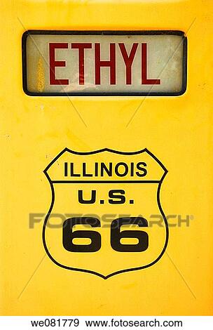 USA Illinois Route 66 Williamsville Old Gas Station Gas Pumps View Large Photo Image Stock Photo - USA Illinois Route 66 Williamsville Old Gas Station Gas Pumps. Fotosearch