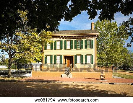 Picture - USA Illinois Springfield Lincoln Home National Historic Site Lincoln's Home. Fotosearch