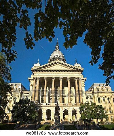 USA Illinois Springfield New Capitol Building View Large Photo Image Stock Photography - USA Illinois Springfield New Capitol Building. Fotosearch