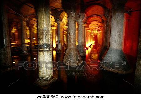 Yerebatan Sarayi, Istanbul. Turkey View Large Photo Image Stock Image - Yerebatan Sarayi, Istanbul. Turkey. Fotosearch