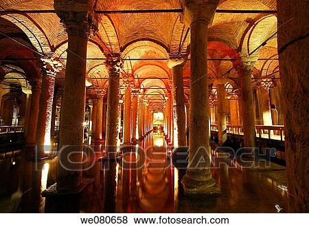 Stock Photo - Yerebatan Sarayi, Istanbul. Turkey. Fotosearch