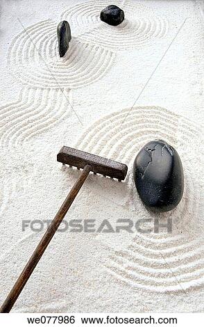 Zen garden View Large Photo Image Stock Photograph - Zen garden. Fotosearch