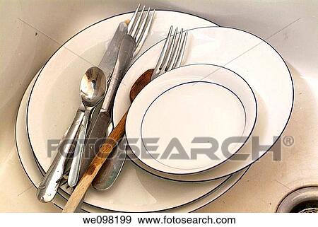 A kitchen sink full with dirty dishes View Large Photo Image Stock Photo - A kitchen sink full with dirty dishes. Fotosearch