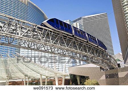 A monorail tram passes by the ultra-modern CityCenter complex in Las Vegas View Large Photo Image Stock Image - A monorail tram passes by the ultra-modern CityCenter complex in Las Vegas. Fotosearch