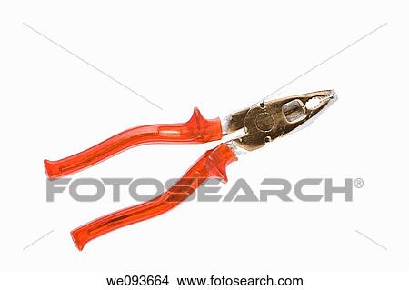A used pair of wire cutters on a white background View Large Photo Image Picture - A used pair of wire cutters on a white background. Fotosearch