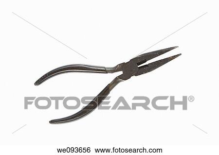 A well used pair of needle nose pliers on a white background View Large Photo Image Stock Photograph - A well used pair of needle nose pliers on a white background. Fotosearch