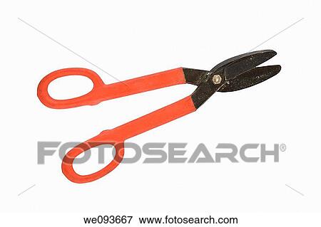 A well used pair of sheet metal cutters on a white background with Clipping Path View Large Photo Image Stock Photo - A well used pair of sheet metal cutters on a white background with Clipping Path. Fotosearch