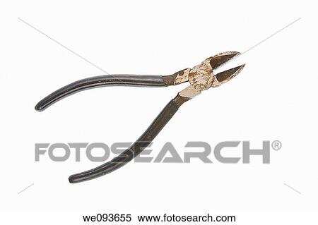 A well used pair of wire cutters on a white background View Large Photo Image Stock Photography - A well used pair of wire cutters on a white background. Fotosearch
