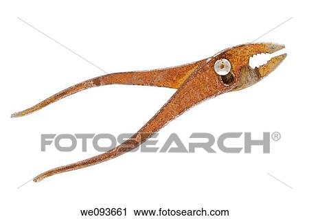 A well used rusty pair of pliers on a white background View Large Photo Image Stock Image - A well used rusty pair of pliers on a white background. Fotosearch