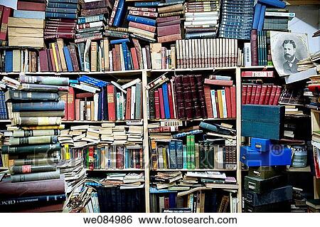 abundant, bookcase, book, aged, abundance View Large Photo Image Stock Photograph - abundant, bookcase, book, aged, abundance. Fotosearch