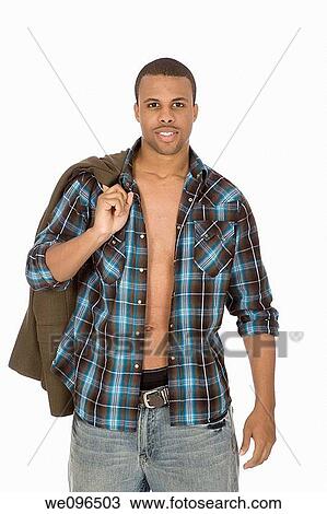 African American male standing on a white background View Large Photo Image Stock Image - African American male standing on a white background. Fotosearch