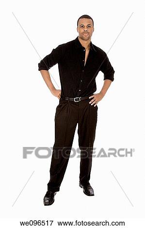 African American male standing on a white background View Large Photo Image Stock Photo - African American male standing on a white background. Fotosearch