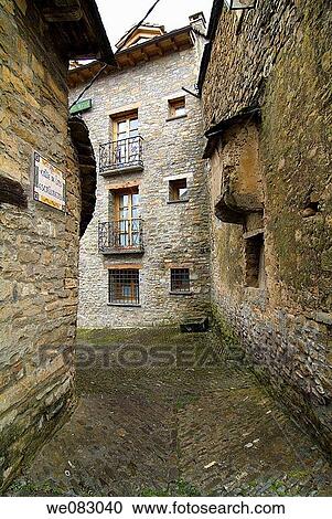Ainsa, Huesca province, Aragon, Spain View Large Photo Image Stock Image - Ainsa, Huesca province, Aragon, Spain. Fotosearch