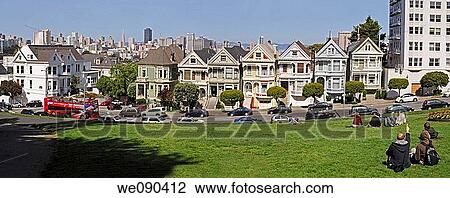 Alamo Square View Large Photo Image Stock Image - Alamo Square. Fotosearch