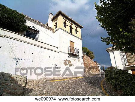 Albaicin neighborhood. Granada. Andalucia. Spain. View Large Photo Image Picture - Albaicin neighborhood. Granada. Andalucia. Spain.. Fotosearch