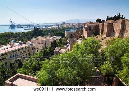 Alcazaba of Malaga. Andalucia. Spain. View Large Photo Image Stock Image - Alcazaba of Malaga. Andalucia. Spain.. Fotosearch